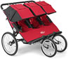 Baby Jogger 68873 Q-Series Triple Stroller, Red